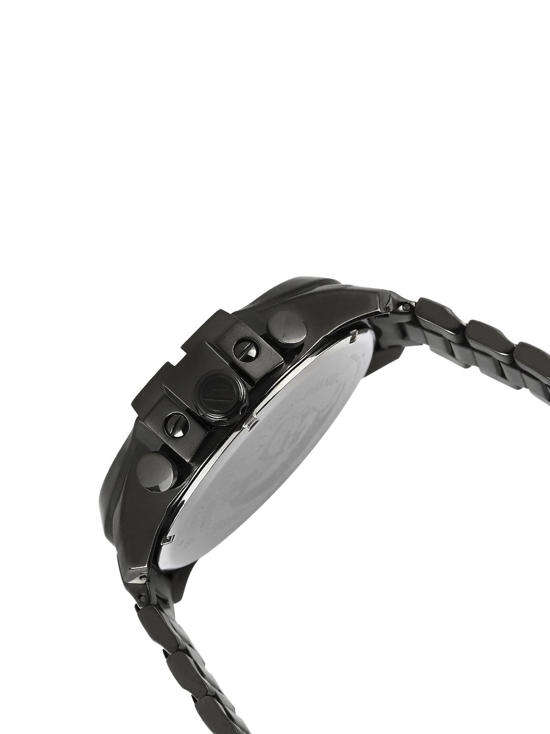 All-Black Metal Watch Combo