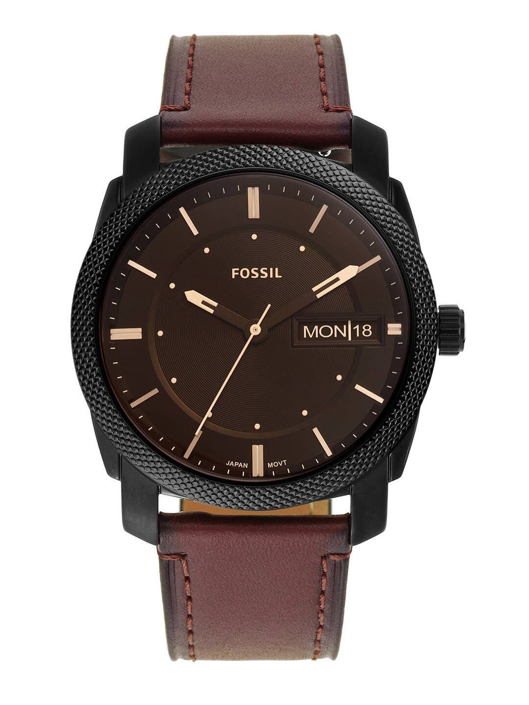 Brown Strap Watch Combo