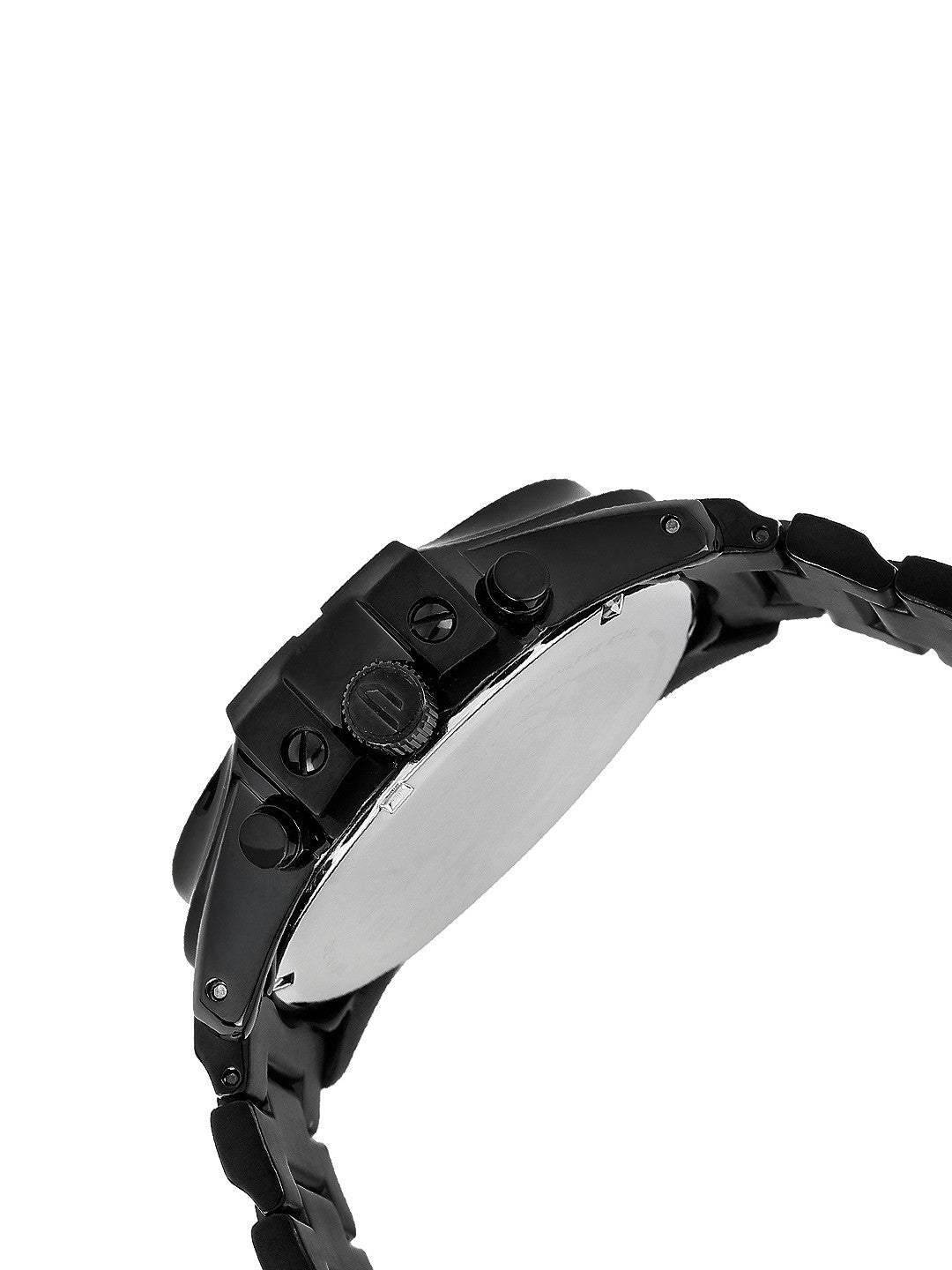Analog Watch Combo (Brown Leather + Black Metal)