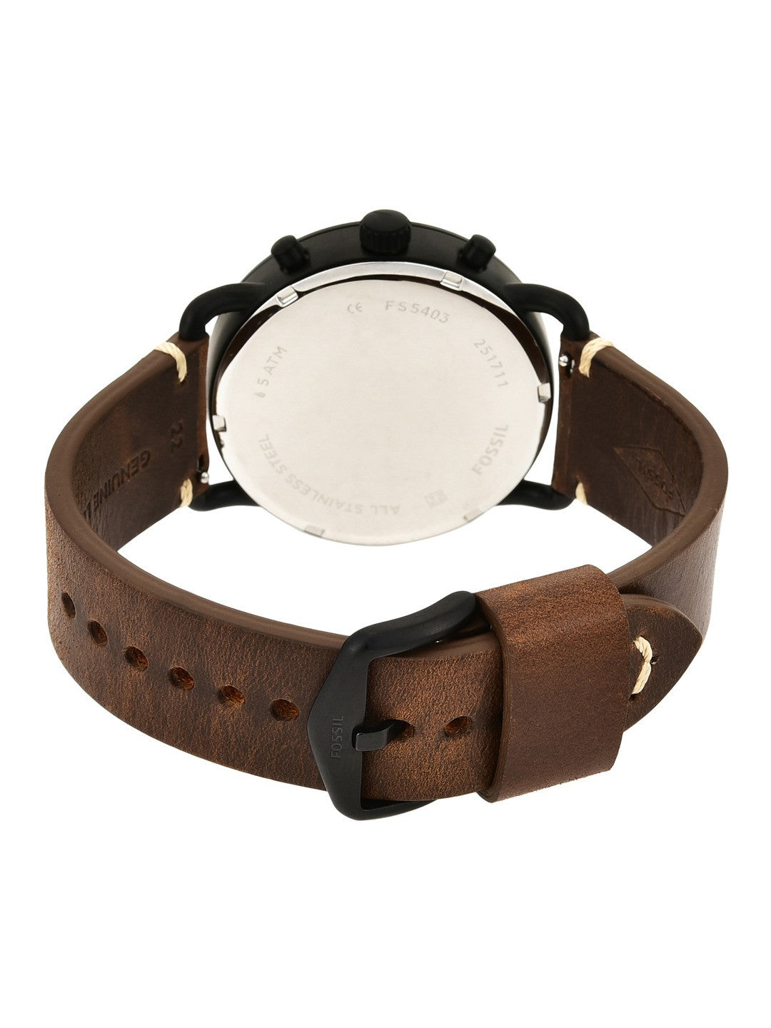 Brown Leather & Silver Metal Combo