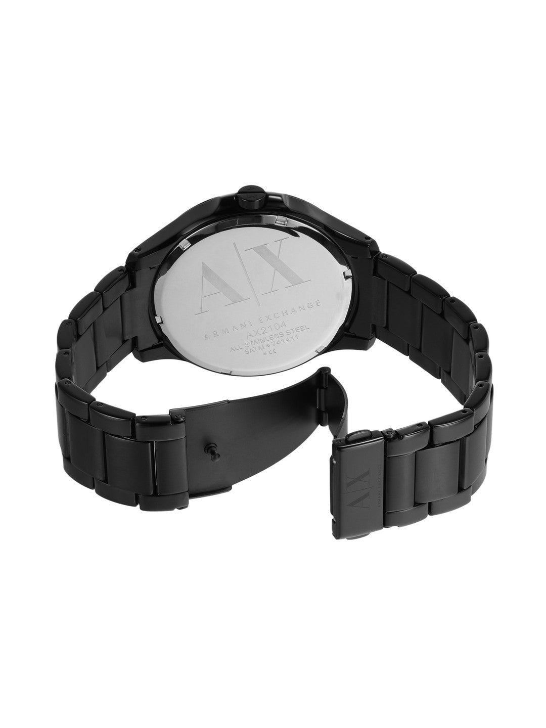 All-Black Metal Watch Combo