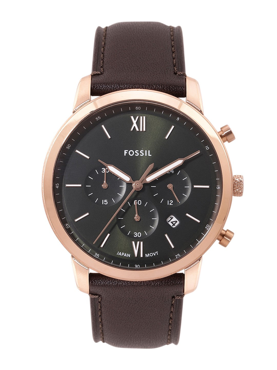 Brown Strap Watch Combo