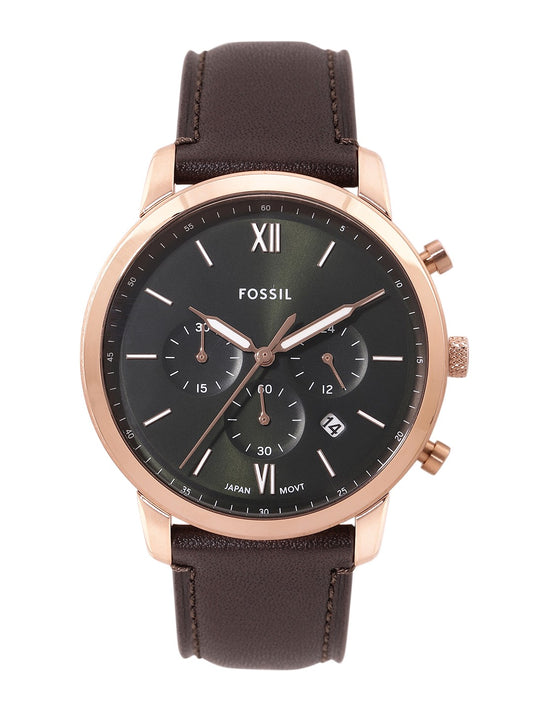 Brown Strap Watch Combo