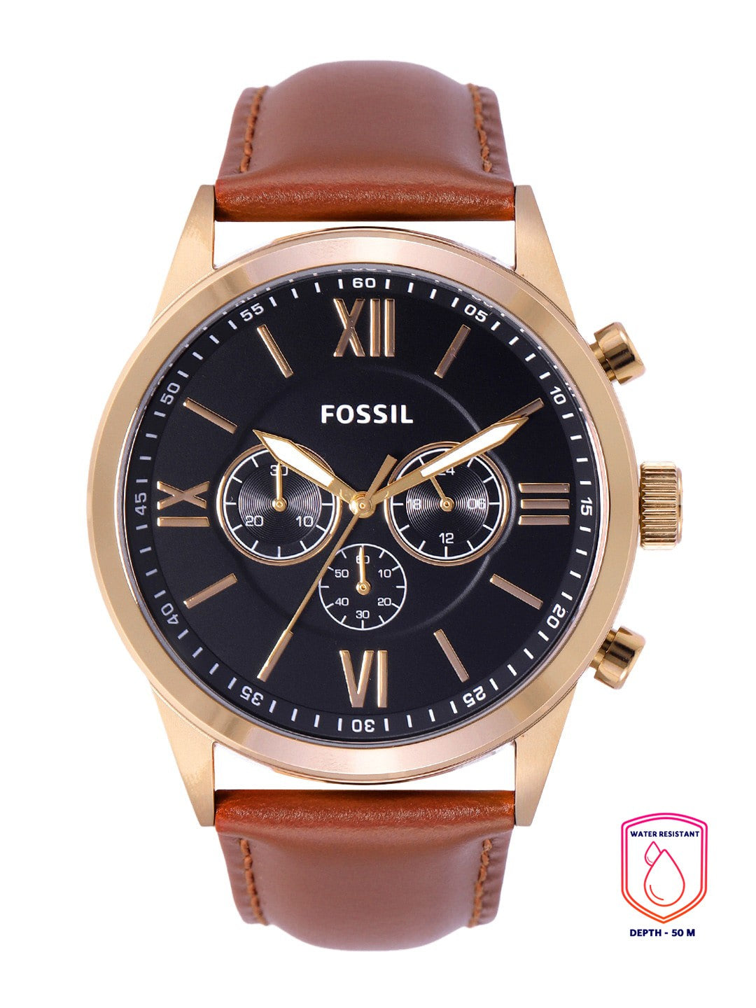 Black Metal & Brown Leather Combo